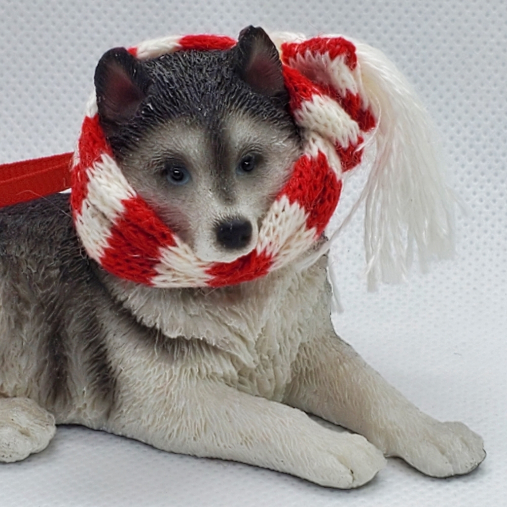 Christmas Tree Hoilday Ornament Siberian Husky Pup